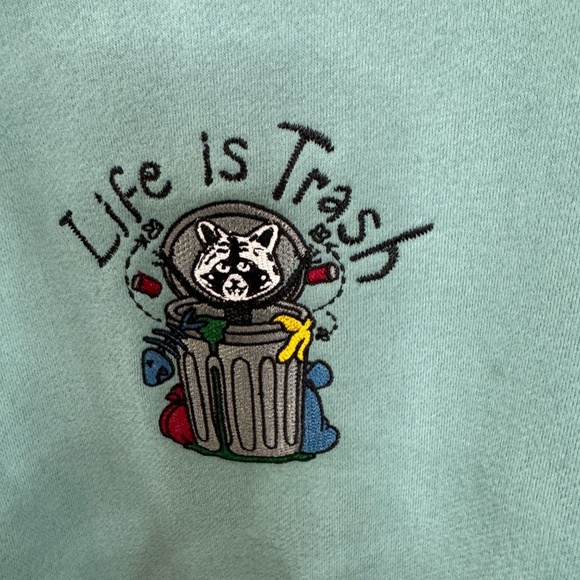 NEW Cat Warehouse Life is Trash 3X Sweat Shirt - Picture 5 of 9